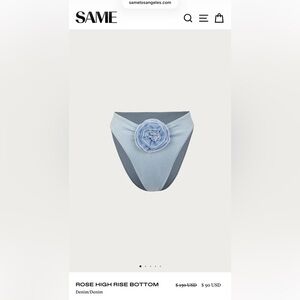 NWT!! SAME Rose High Rise Bottom (denim/denim)